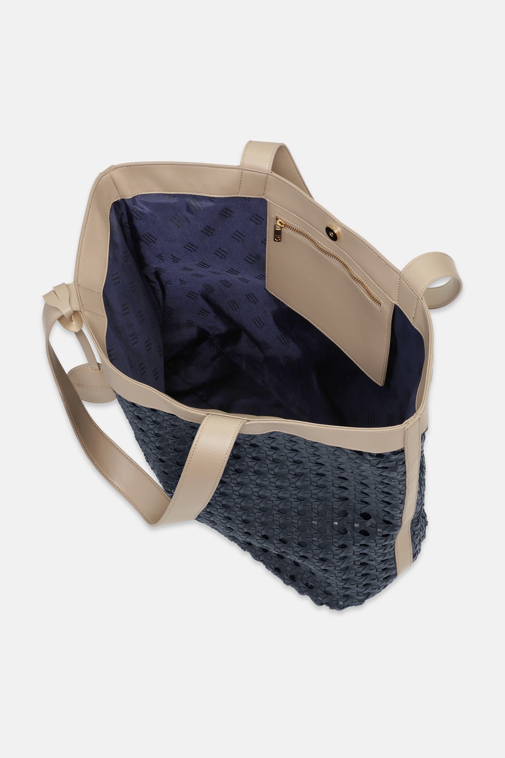 Stor Strandtaske - Dark Indigo Sand Pile